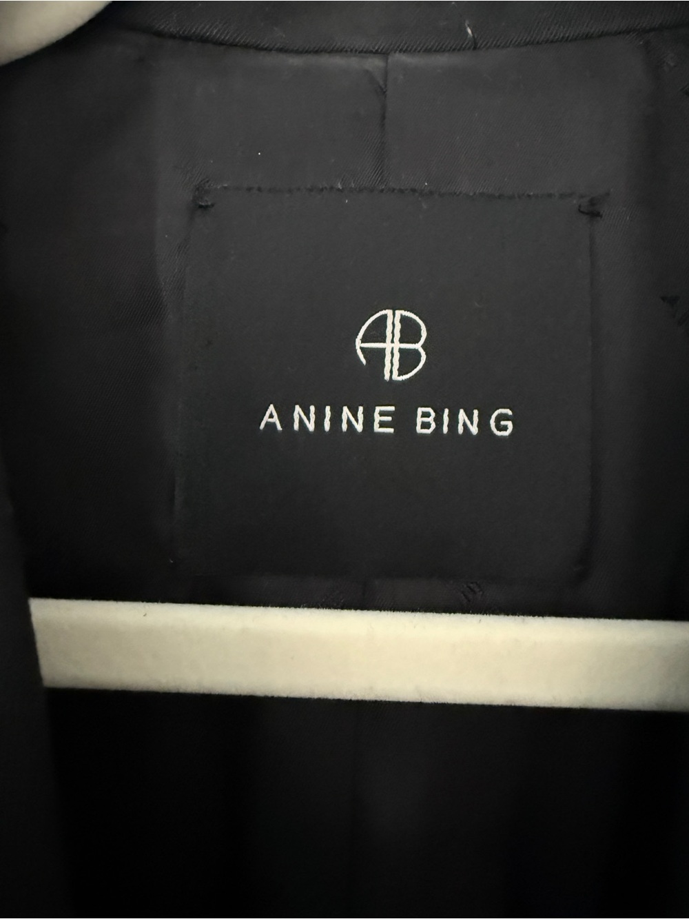 Anine Bing Quinn Oversized Wool Blazer Black Retail $550 Minimalist Chic Size XS - Picture 2 of 15
